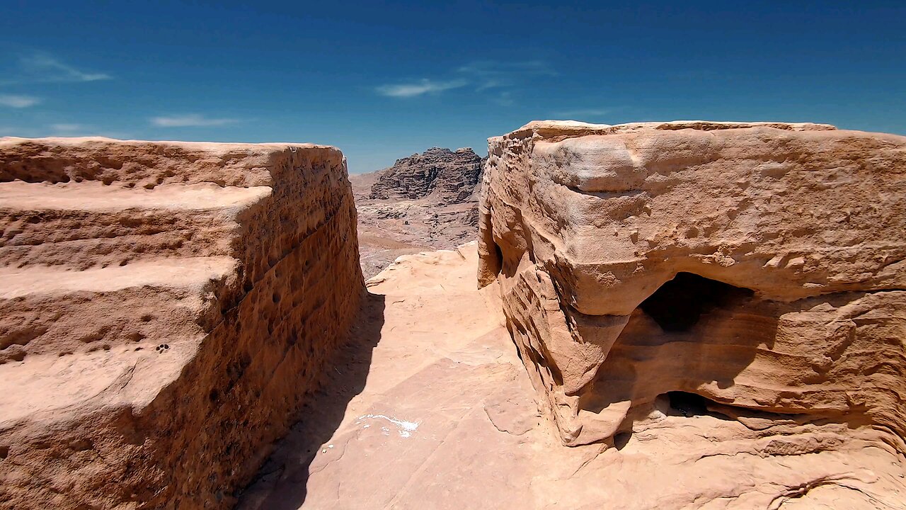A Natural Canyon Formed By Weathering And Erosion