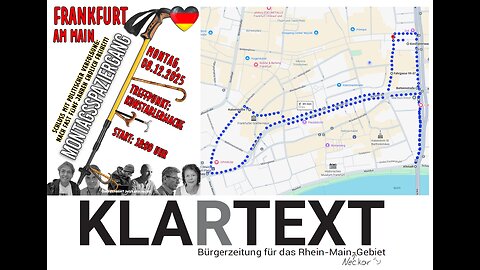 Frankfurt sagt NEIN! - SCHLUSS MIT DER PORLITISCHEN VERFOLGUNG - Livestream 08.12.2025