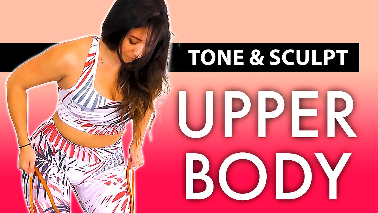 Unbelievable! Upper Body Workout Routine, Building Strength & Endurance using Resistance Bands!