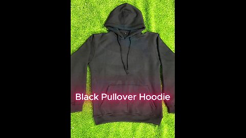 Essential Black Hoodie with Drawstring Hood | Everyday Wear