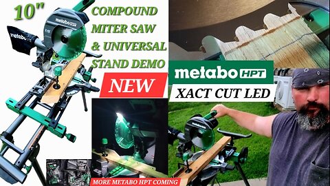 Metabo HPT Xact Cut LED Miter Saw Demo