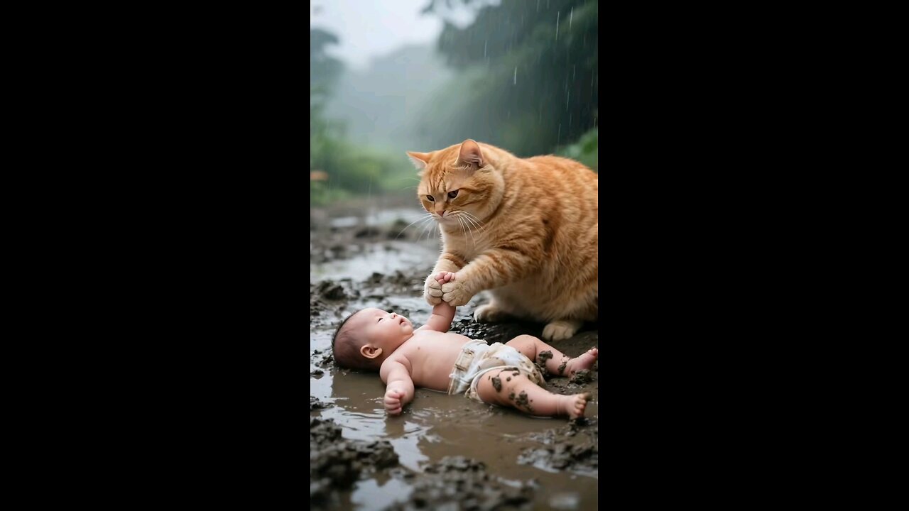Meow Found a little child in the Wild