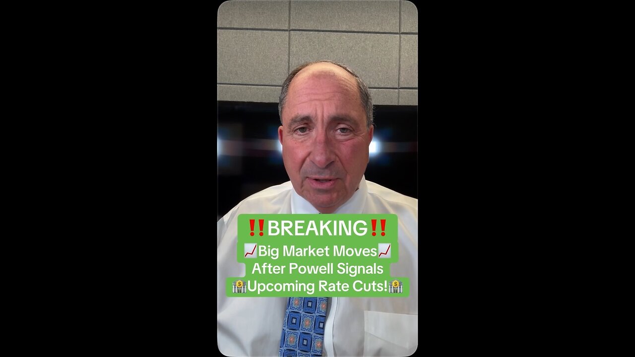 🚨BREAKING: Big Market Moves After Powell Signals Coming Rate Cuts!