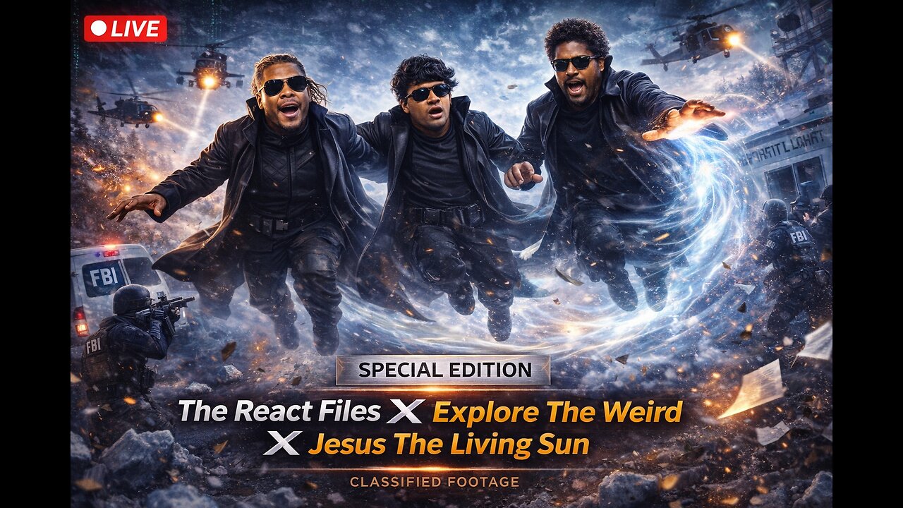LIVE: Special Edition Collab – React Files X Explore The Weird X Jesus The Living Sun