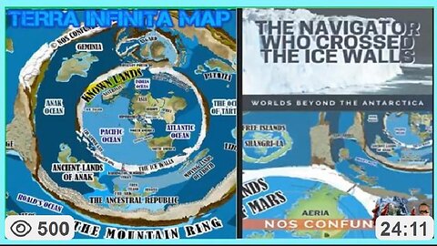 [Interesting] TERRA INFINITA MAP - NAVIGATOR WHO CROSSED THE ICE WALLS - WORLDS BEYOND THE ANTARCTICA