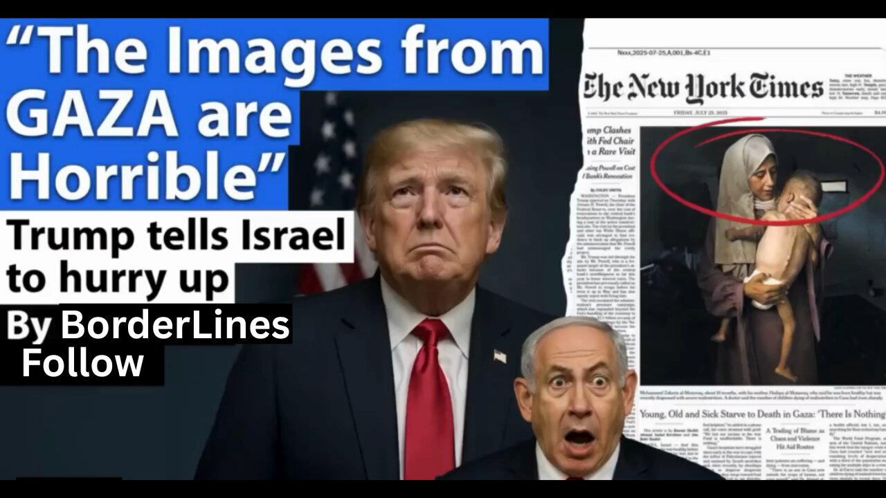 THE IMAGES FROM GAZA ARE HORRIBLE SAYS TRUMP