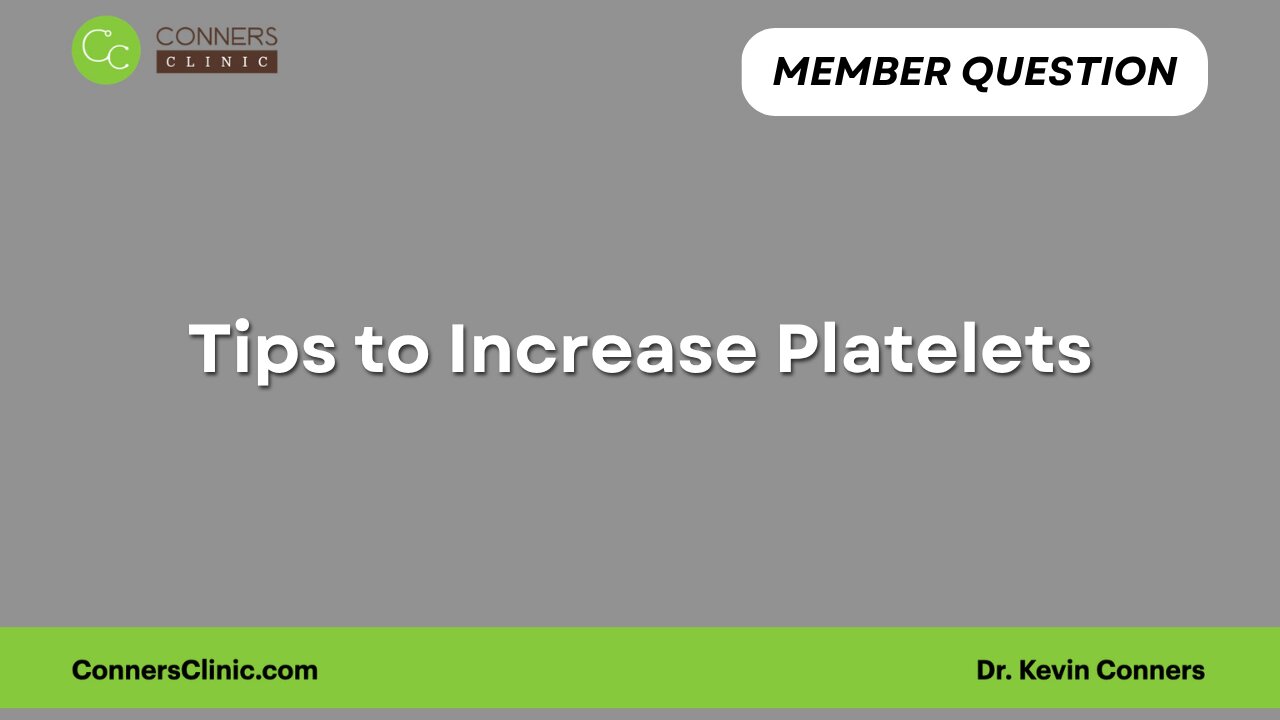 Tips to Increase Platelets