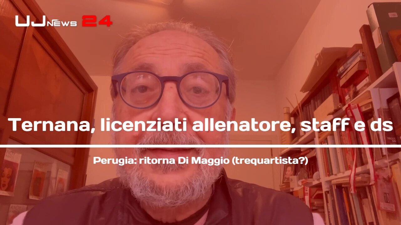 Ternana, licenziati allenatore, staff e ds