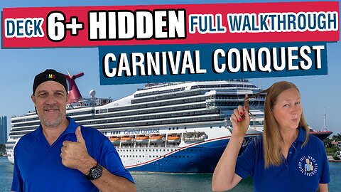 Did You Know About This Hidden Deck 6+ Area on Carnival Conquest? | Tall Man's Cruise Adventures