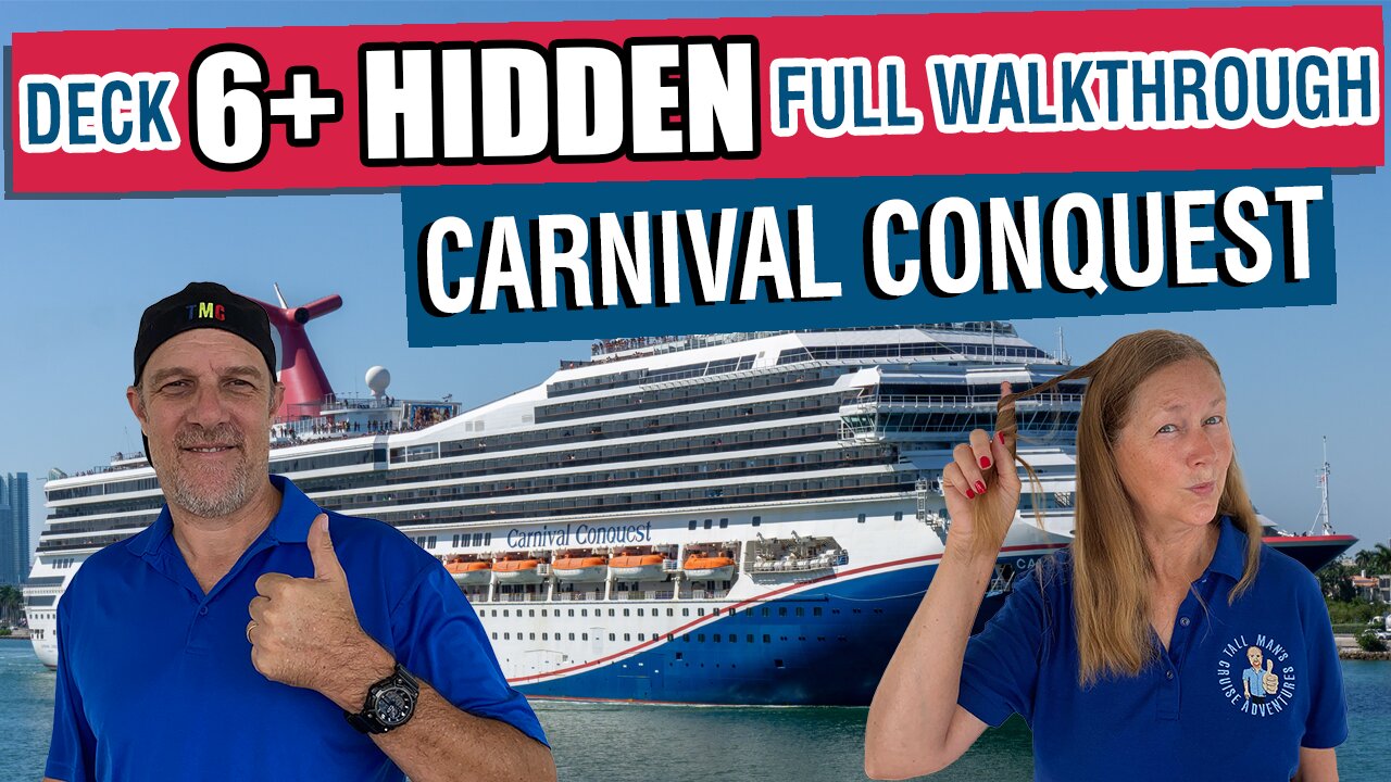 Did You Know About This Hidden Deck 6+ Area on Carnival Conquest? | Tall Man's Cruise Adventures