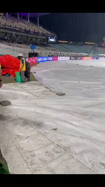 It's Raining Heavily at Eden Gardens Kolkata