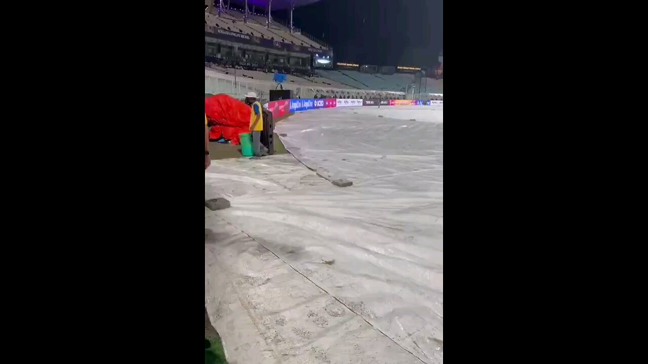It's Raining Heavily at Eden Gardens Kolkata