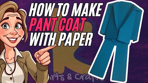 How to Make a Pant and Coat with Paper | DIY Paper Clothes Craft