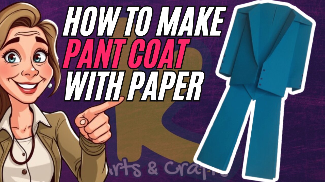 How to Make a Pant and Coat with Paper | DIY Paper Clothes Craft