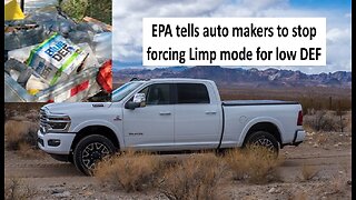 EPA says Trucks can lay off DEF! No more limp mode