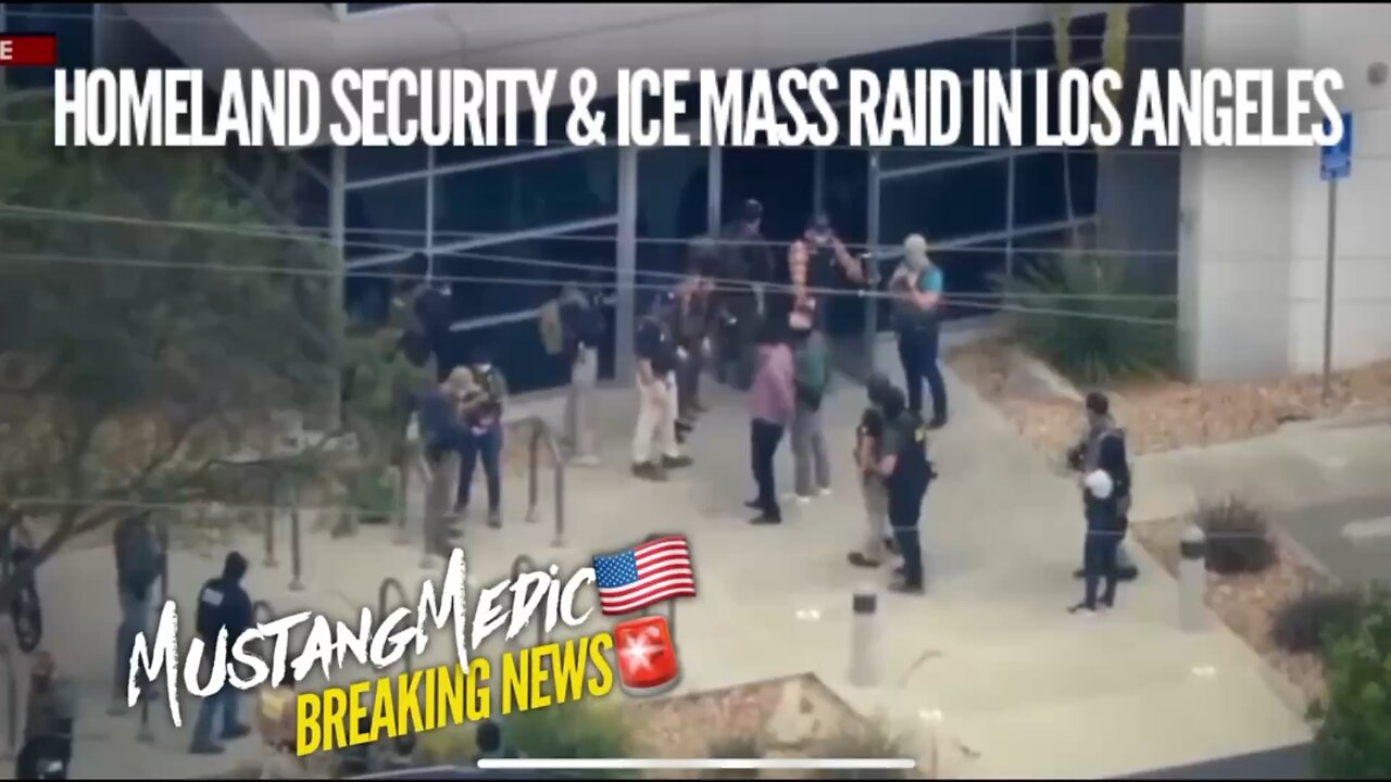 BREAKING NEWS🚨 Homeland Security & ICE MASS immigration RAID in Los Angeles right now.