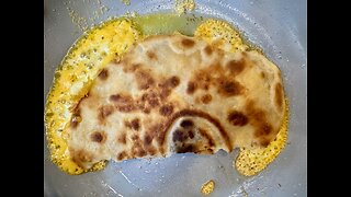 Tomato Soup with Tahini Drizzle & Crispy-Edged Quesadilla
