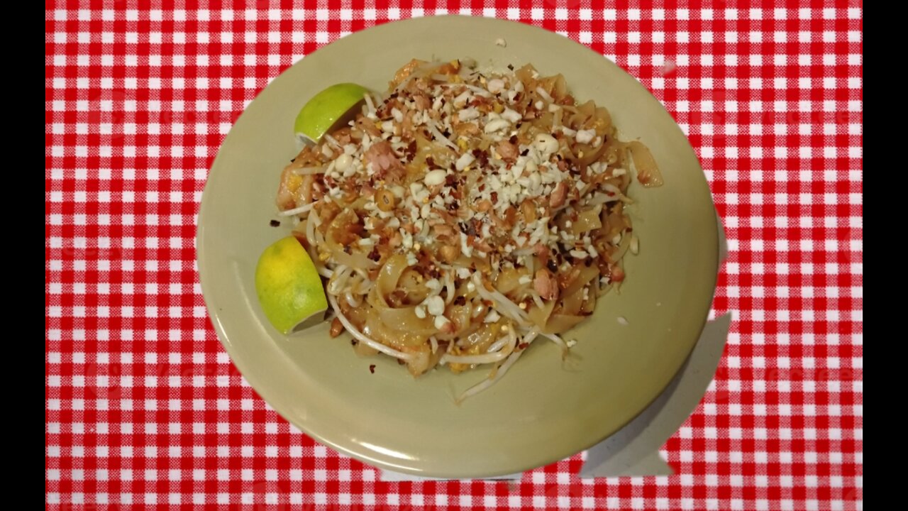 Authentic Pad Thai - (Made At Home)