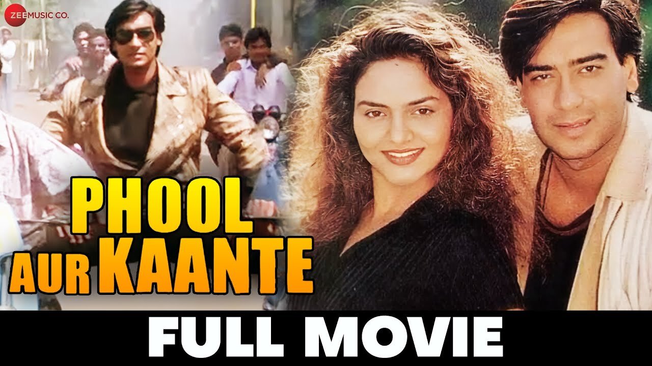 Phool Aur Kaante (4K) _ Ajay Devgn_ Madhoo_ Arif Khan_ Aruna Irani_ Amrish Puri_ Raza Murad