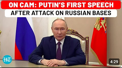 Putin First Video Message After Ukraine Attacks Russian Bases In Op Spiderweb