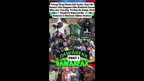 PART 1-Young Thug Phone Call Leaks—Says He Doesn’t Like Rappers Like Kendrick Lamar Who Act “Too