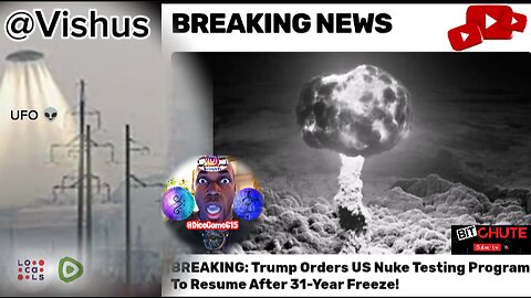 Breaking⛓️‍💥Trump Orders US Nuke Testing Program To Resume After 31-Years Freeze! "UFO👽" #VishusTv 📺