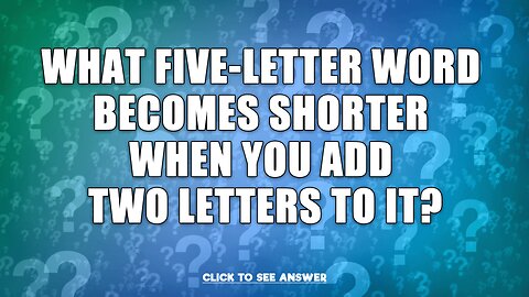 Can you solve this riddle?