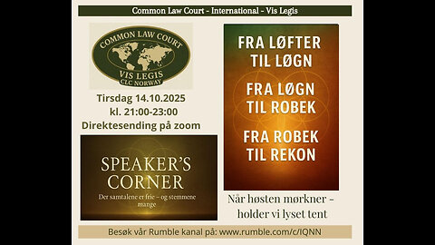 21.10.25: Samfunnskontrakt, CO₂-politikk, Grunnlovsrettigheter og folkebevegelse