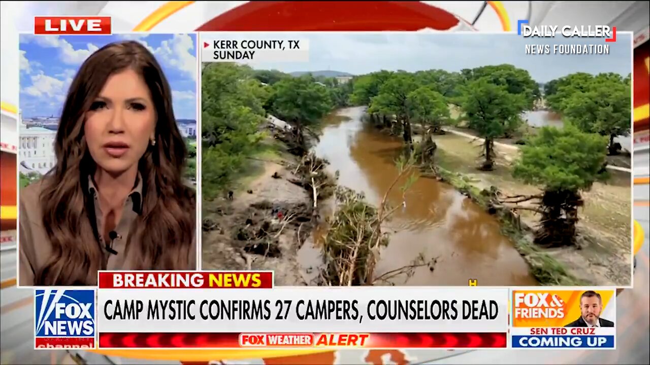 Secretary Kristi Noem on Texas Flooding: 'FEMA Has Been Activated and at an Enhanced Level'