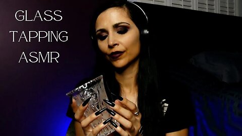 ASMR Glass Tapping with Whispers