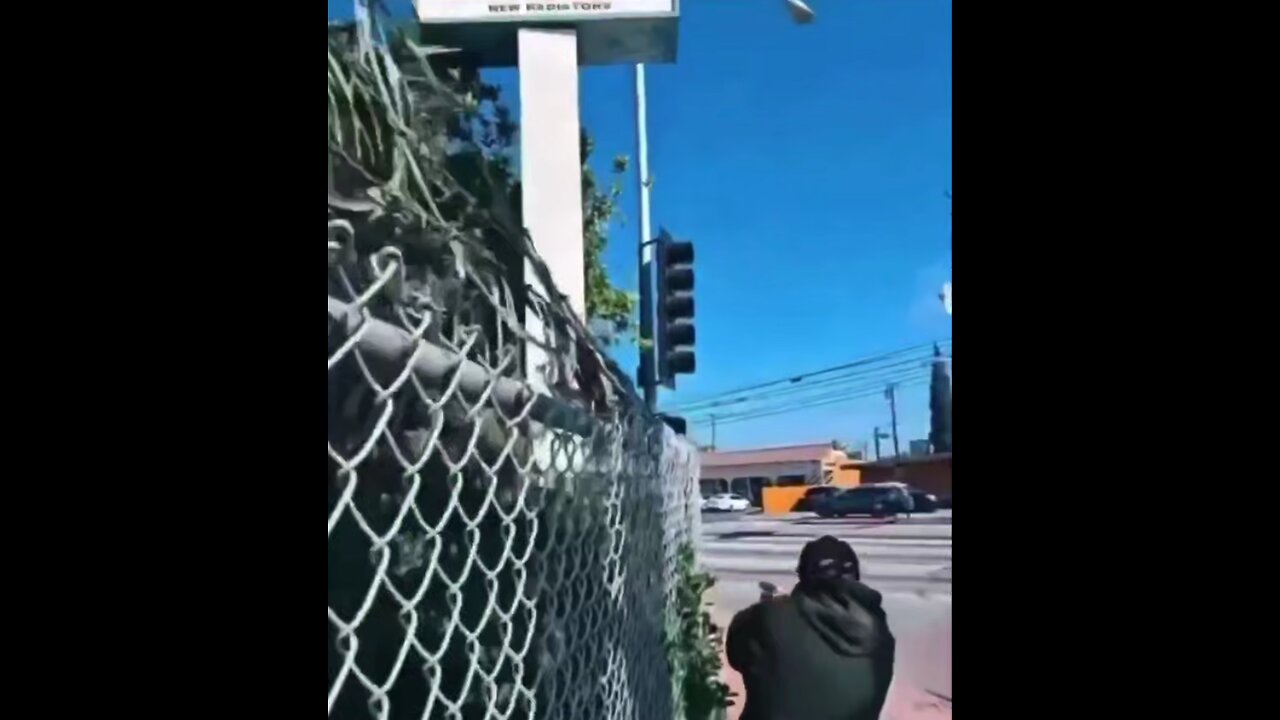Shootouts have begun between protesters and police in LA