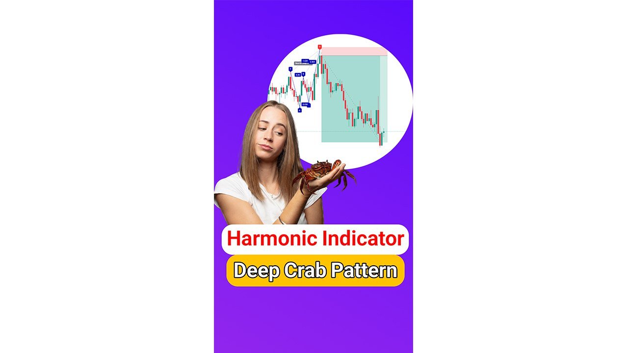 🦞 Deep Crab Harmonic Pattern Indicator MT4/5 & #Tradingview - Free [#TradingFinder]