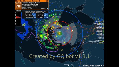 Buildings collapse in town of Sındırgı in Balıkesir, Turkey after strong earthquake.
