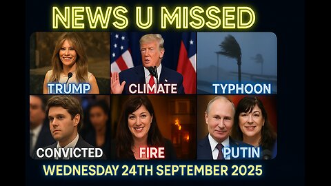 NEWS U MISSED WITH PAUL BROOKER & DREW DEMI 24TH SEPTEMBER 2025 