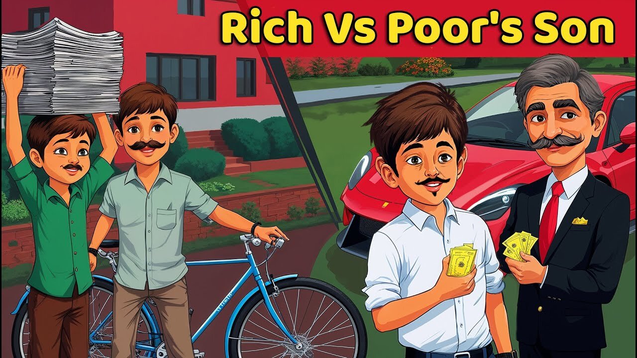 Rich Vs Poor's Son – A Heart-Touching Animated Story