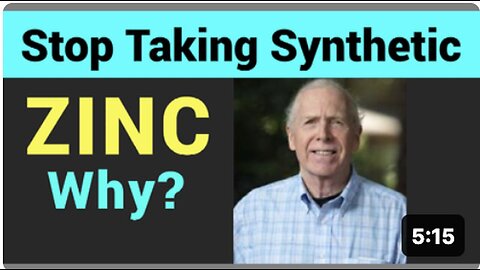 Morley Robbins on Synthetic Zinc and Neuro-Damage