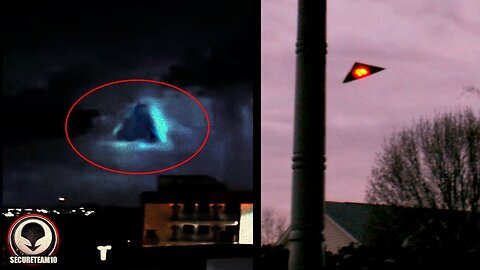 MASSIVE 'Triangle UFO' Hidden In Storm Clouds Over Brazil - Undeniable Video!