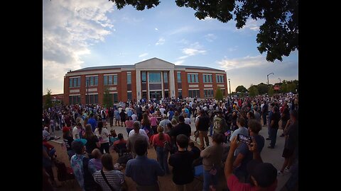 Memorial for Charlie Kirk in Midlothian Texas.