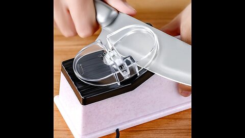 Multifunctional Electric Knife Sharpener, with Replaceable Grinding Discs, for Dull Knives