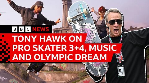 Tony Hawk on Pro Skater 3+4 music choices, Bam Margera and Olympic dream | BBC News