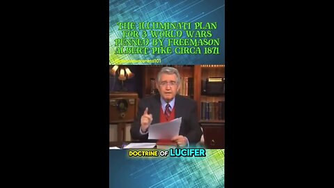 The Illuminati Plan for 3 World Wars penned by Freemason Albert Pike circa 1871.