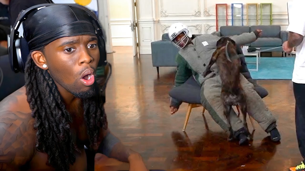 Kai Cenat vs Military Attack Dog
