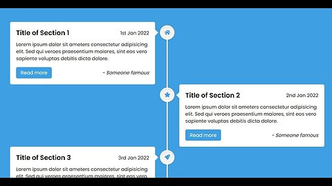 Create Timeline Design For Website Using HTML & CSS | Responsive Web Design #live #livestream