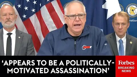 Tim Walz Holds Press Briefing After 2 Democratic Lawmakers Shot
