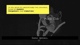 think about energy, frequency & vibration - Nikola Tesla
