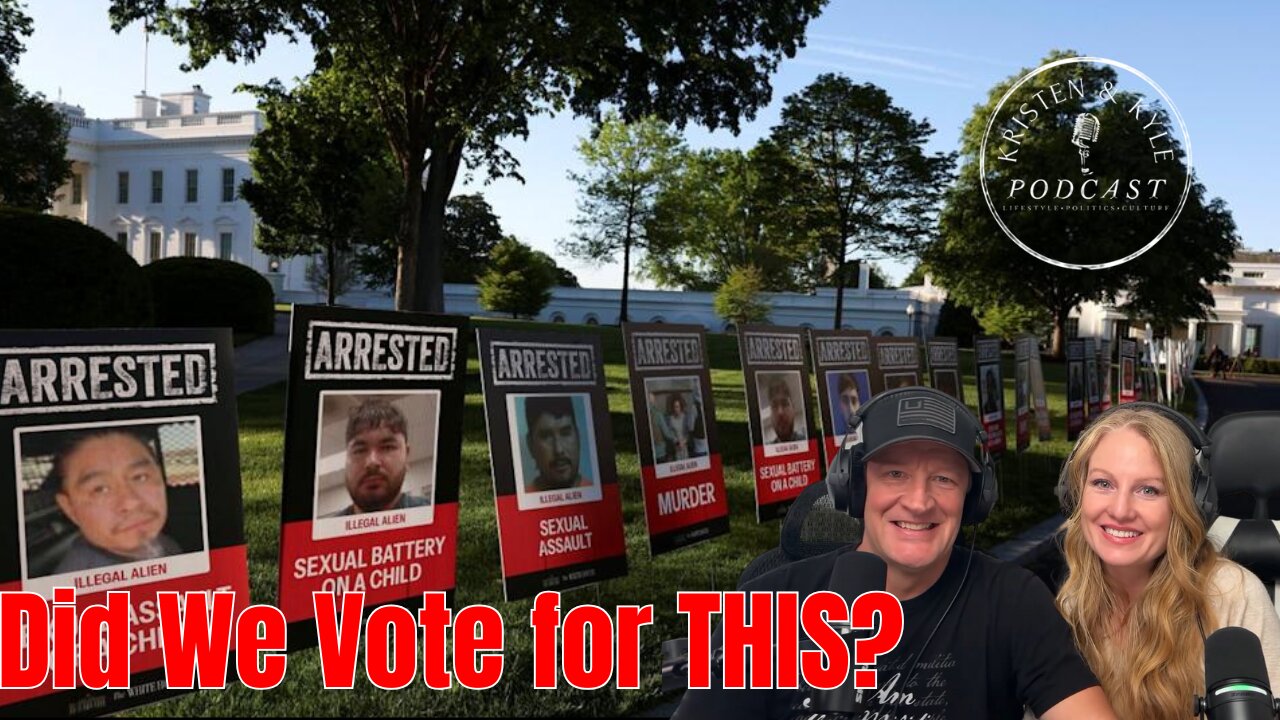 Did We Vote for this? Criminal Mugshots line the Lawn