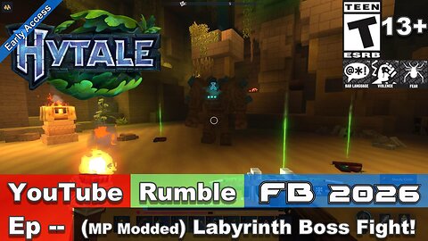 2026 Hytale EA Modded MP (Boss Fight + Bug Report) Underground Labyrinth!
