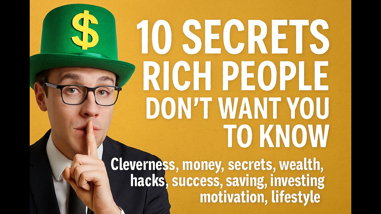 Life Hacks;10 Secrets Rich People don't want you to know