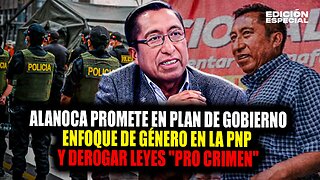 #EnVivo Alanoca ofrece en plan de Gobierno impulsar enfoque de género y derogar leyes 'pro crimen'
