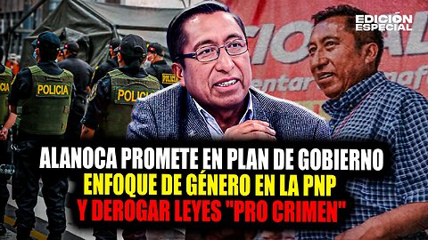 #EnVivo Alanoca ofrece en plan de Gobierno impulsar enfoque de género y derogar leyes 'pro crimen'
